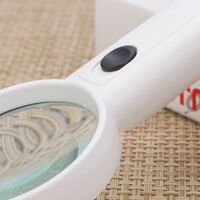 Лупа с универсальной подсветкой, увеличительное стекло с ручкой 6B-5-XX, диаметр 68 мм, увеличение: 3Х