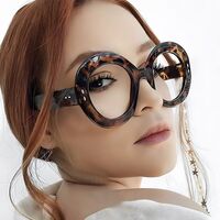 Plastic glasses with blue light protection for women 386-PN