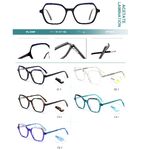 Plastic frames for glasses, acetate lamination with spring hinges Big City BL-2820