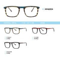 Metal men's frame for glasses MM6004