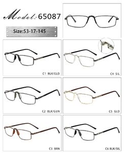 Metal frame with soft nose pad and spring hinges 65087-DA