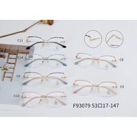 Combined nylor frame (metal + TR90) with Blue Ray Cut protection lenses and flex MAMO F93079