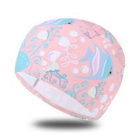 Textile waterproof swimming cap for kids 布帽-YU