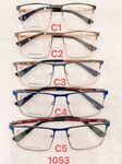 Metal frame for glasses with spring hinges Defile D1053