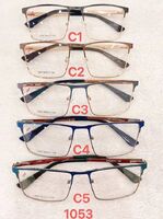 Metal frame for glasses with spring hinges Defile D1053