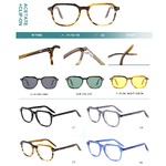 Оправа пластиковая из материала ацетат + насадка поляризационная солнцезащитная (клипон) Big City M1129S