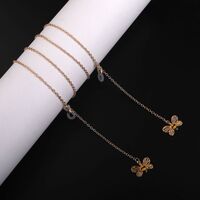Gold-colored metal non-slip chain, with pendant bee, for glasses and masks GL893