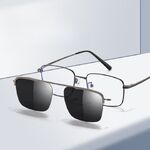 Metal Blue Ray Cut protection frame + magnet sunshade clip-on 7005-GT