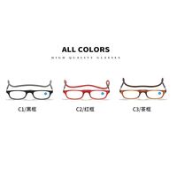 Plastic magnetic glasses for reading, with Blue ray cut protection, diopters from +1.00 to +4.00, RMC=62-64, KY80磁吸挂脖老花