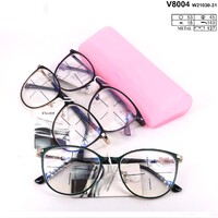 Ready-made metal frame glasses Vizzini V8004 (W21030-31), lens block blue light, diopters from -4.00 to +4.00(stap 0.25+and-)