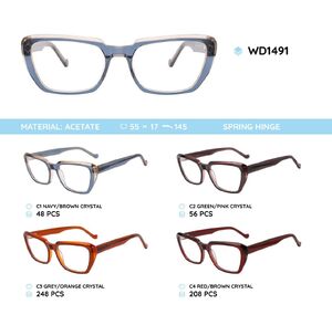Plastic acetate eyeglasses frame for women WD1491