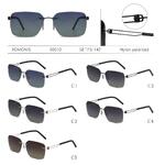 Rimless polarized metal sunglasses with nylon lenses for men Romonis R66010