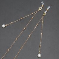 Metal non-slip chain, with pearls, for glasses and masks GL289-2