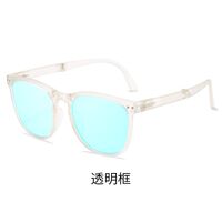 Blue Block plastic glasses with blue light protection for colorblind people, folding, with case KY6105-5色盲