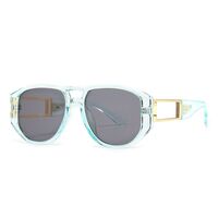 Plastic + metal retro square sunglasses Elit 86636-EL