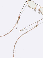 Set of two gold and silver glasses chain GM162