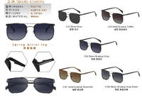 Polarized metal sunglasses with flex hinges Rianova PS2110