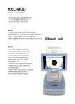 Biometer device for eye axial length measuring AXL-800