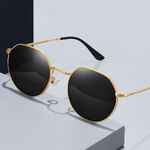 Polarized metal sunglasses with UV400 protection RB3565-GT