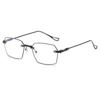 Metal rimless eyeglasses Blue ray cut KY0517切边