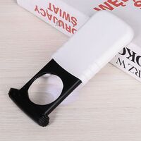 Folding magnifier with universal backlight 93708-XX, dimensions: ⌀37 mm. Magnification: 8Х