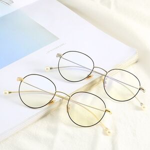 Metal glasses with blue light and UV protection 9608-2-GT