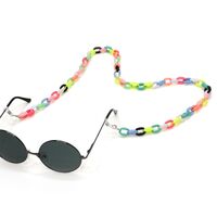Acrylic non-slip matte chain, concave shape, for glasses and masks GB033