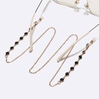 Gold-colored metal non-slip chain, for glasses and masks GL1619