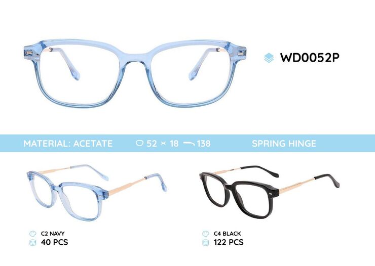 Plastic acetate eyeglasses frame for women WD0052P