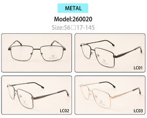 Оправа для очков металлическая мужская с флексом 260020 (товар в наличии)