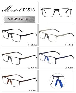 Оправа металлическая с мягким носоупором и флексом 8518-DA