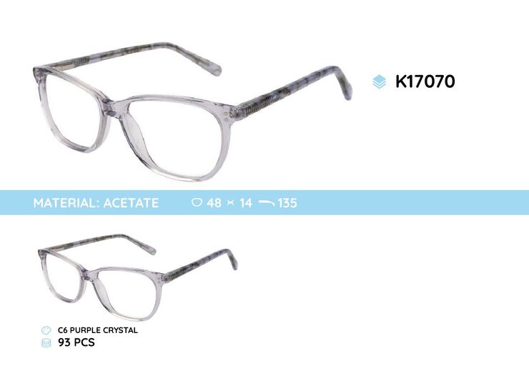 Acetate plastic frames for kids K17070