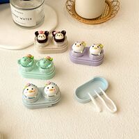 Mini soft contact lens kit retractable W-CT29头戴粉花