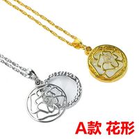 Magnifier, magnifying glass in the form of pendant around the neck 新款项链放大镜-XX, diameter: 40 mm, magnification: 6Х