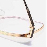 Metal glasses with blue light and UV protection 9661-2-GT