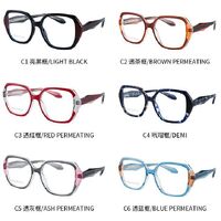 TR90 plastic frame or glasses with blue light protection, with spring hinges FA87204