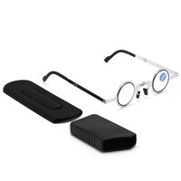 Folding metal reading glasses 3025 with Blue ray cut protection with case, diopters from +1.00 to +4.00, RMC=62-64