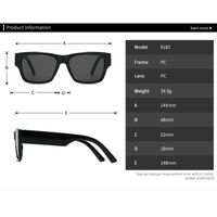 Plastic square sunglasses for women Elit 9182-EL