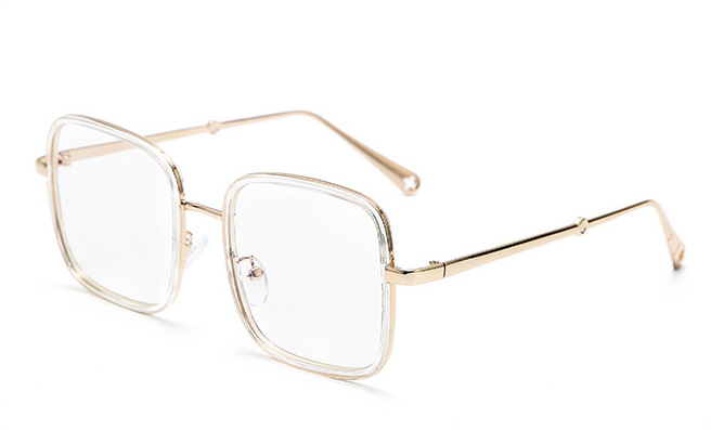 Blue-blocker metal glasses with Blue Ray Cut lenses with protection against blue light 9257A