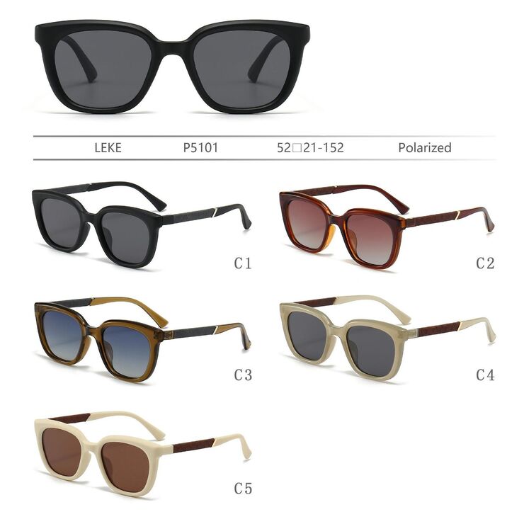Солнцезащитные поляризационные пластиковые очки Leke P5101