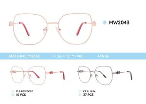Metal women's frame for glasses MW2043