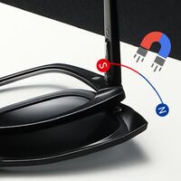 Оправа пластиковая TR90/PC + комплект из 5 поляризационных солнцезащитных насадок (клипон) на магните + кожаная сумка El Dorado EL2349D