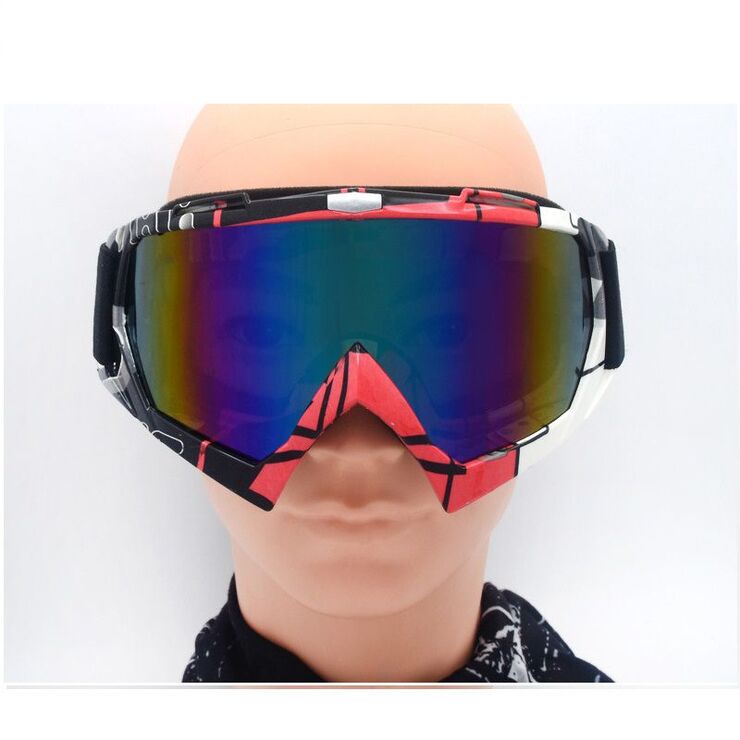 Safety shockproof sports goggles 风镜-X600-黑红转印单支