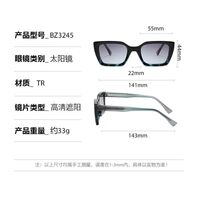 Plastic sunglasses with square frame for men Elit BZ3245-EL