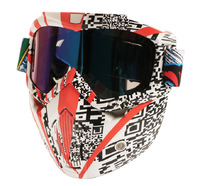 Мотоциклетные очки для бездорожья с маской Water-transfer-mask