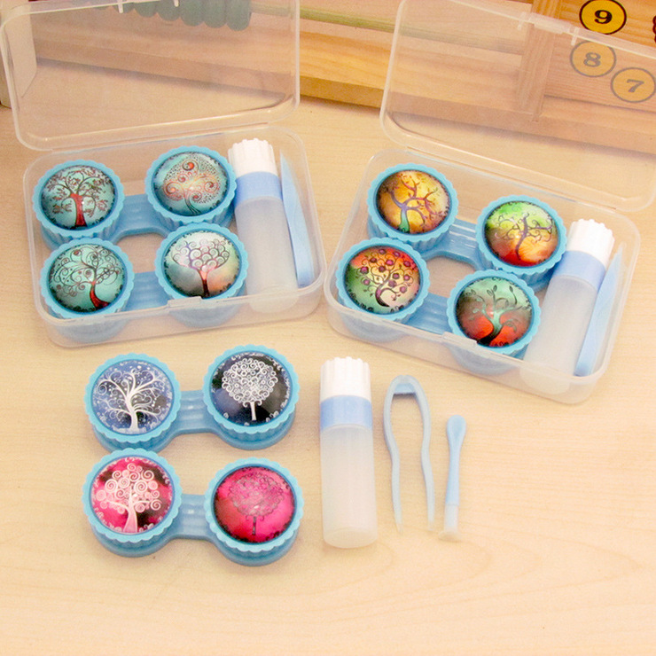 Mini set with contact lens cases ZZ001Tree, 2pcs