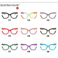 Plastic glasses with blue light protection for women 4109-PN