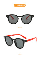 Polarized silicone sunglasses with UV400 protection for kids T11016