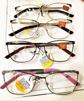 Women's metal elegant eyeglasses with flex hinges Vizzini V7008