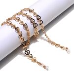 Stylish fashion rhinestone glasses chain with hearts GL1303